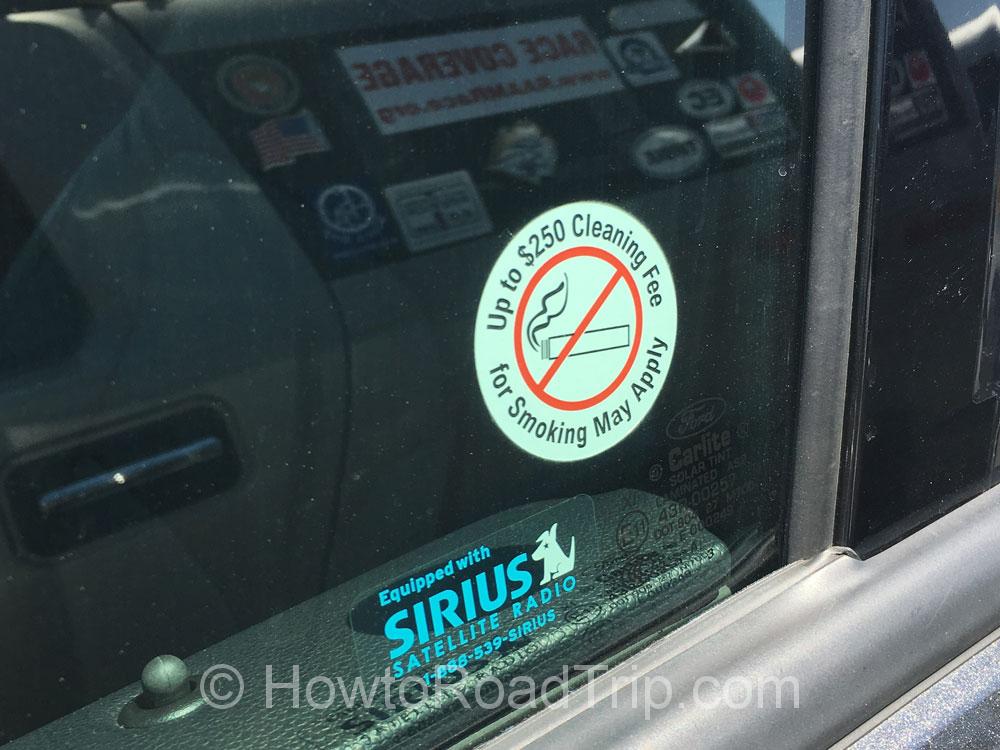 no smoking sticker