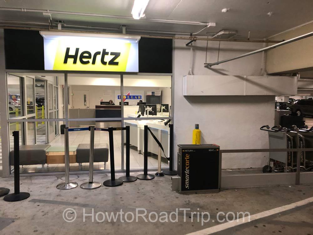 hertz parking