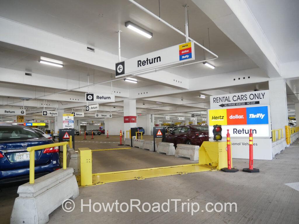 hertz return gate at HNL