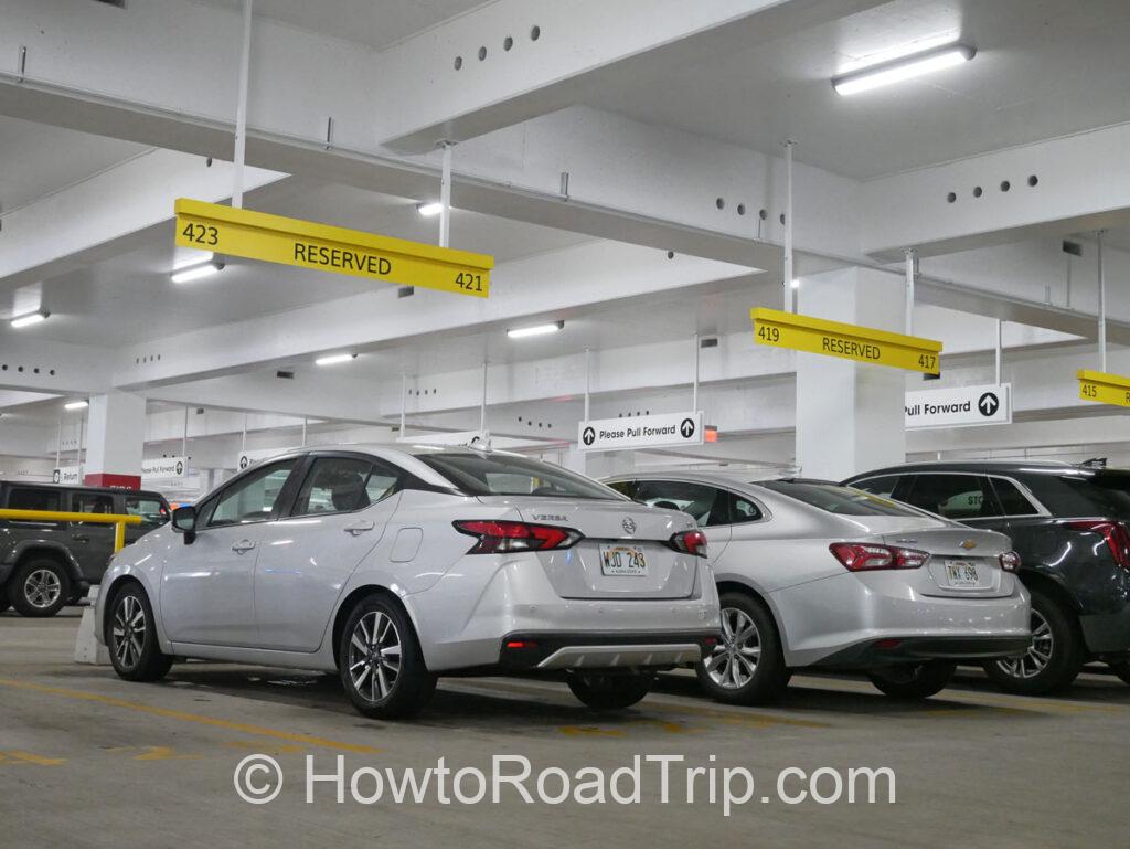 Hertz parking spot at HNL