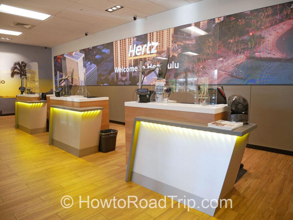 hertz counter at HNL