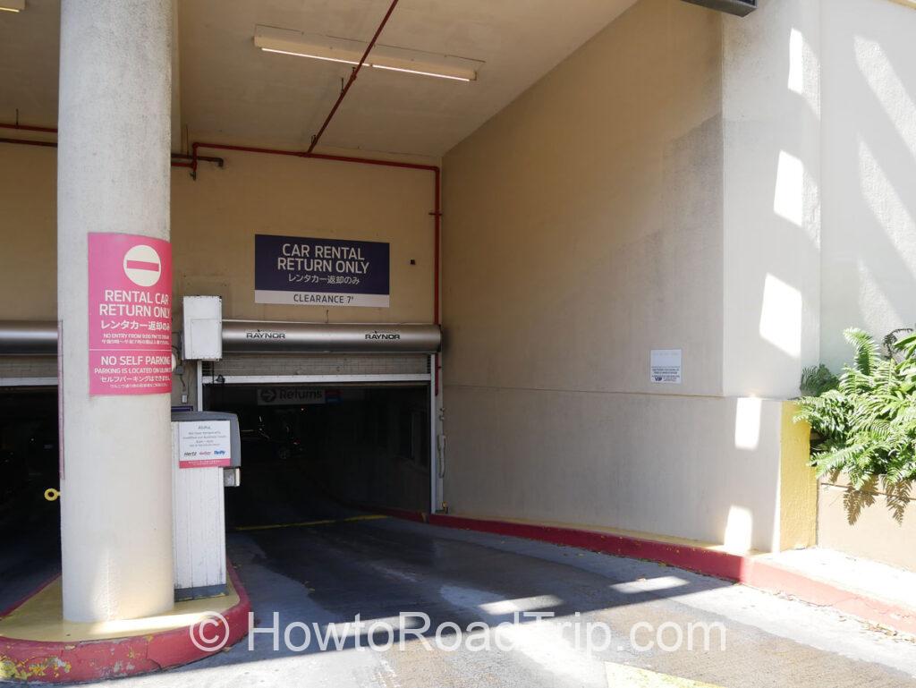 dollar car rental return at hyatt waikiki