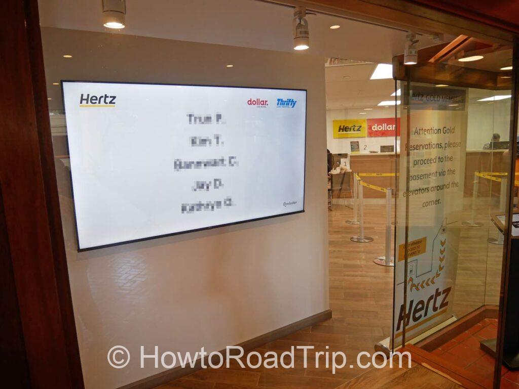 hertz hyatt name board