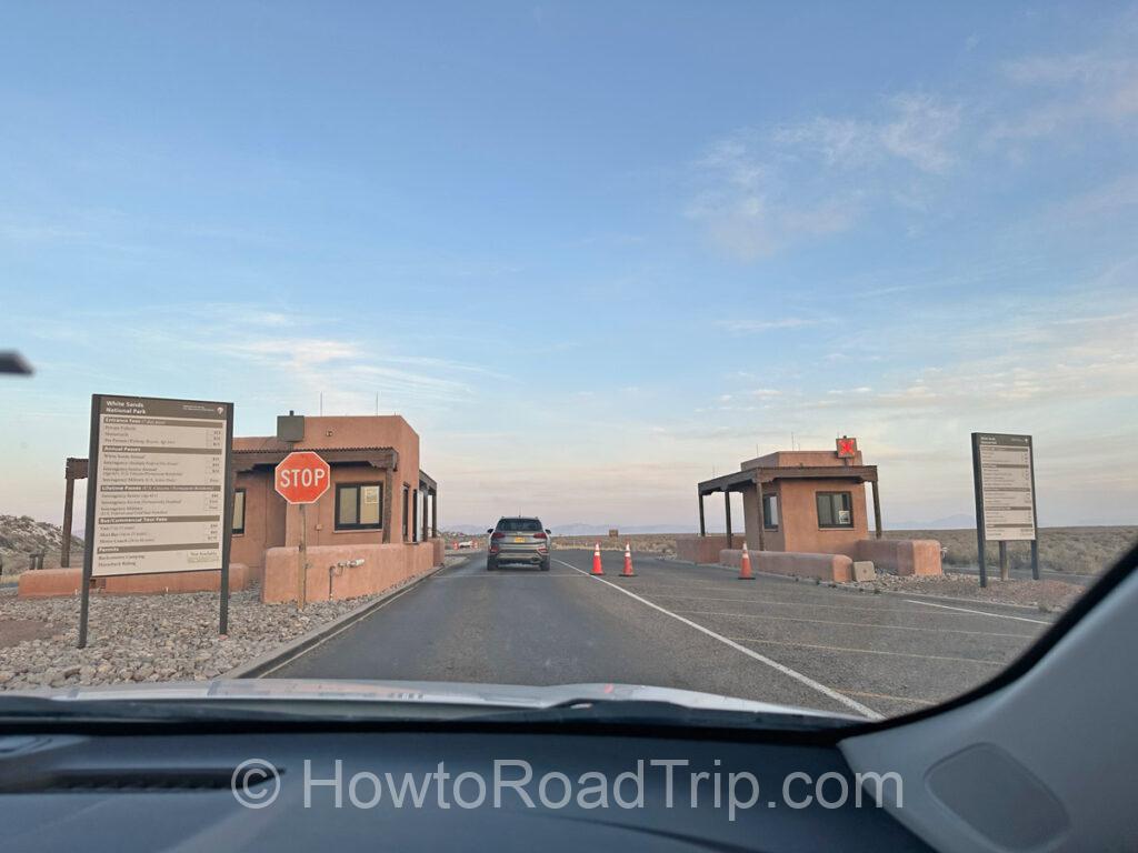 White sands NP entrance
