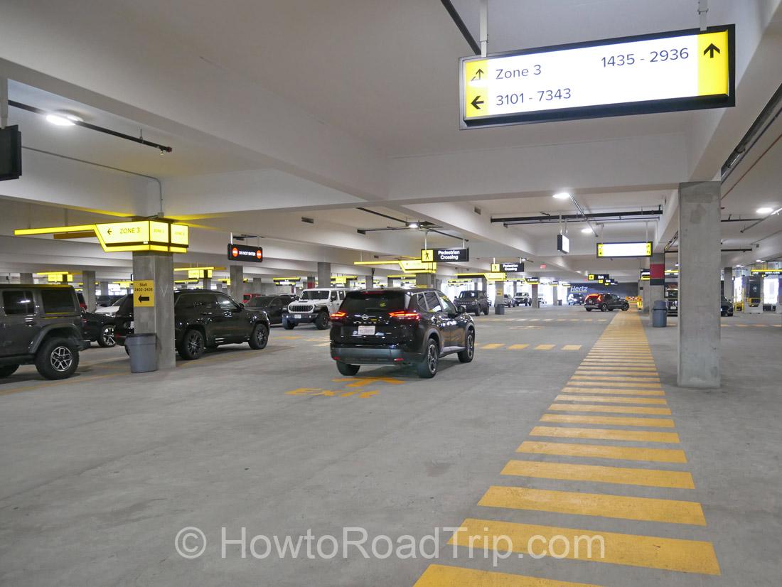 signs - hertz parking at lax 