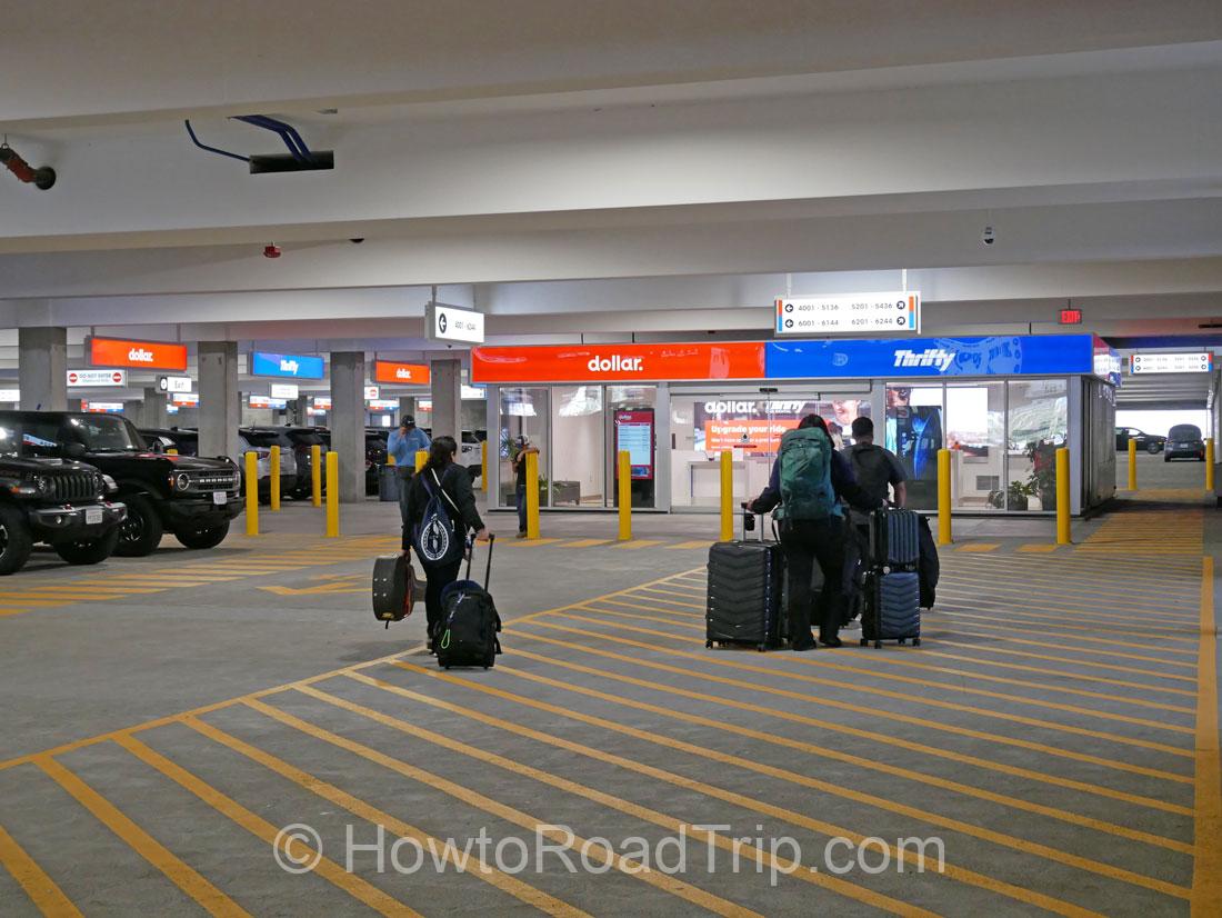 dollar booth at parking LAX