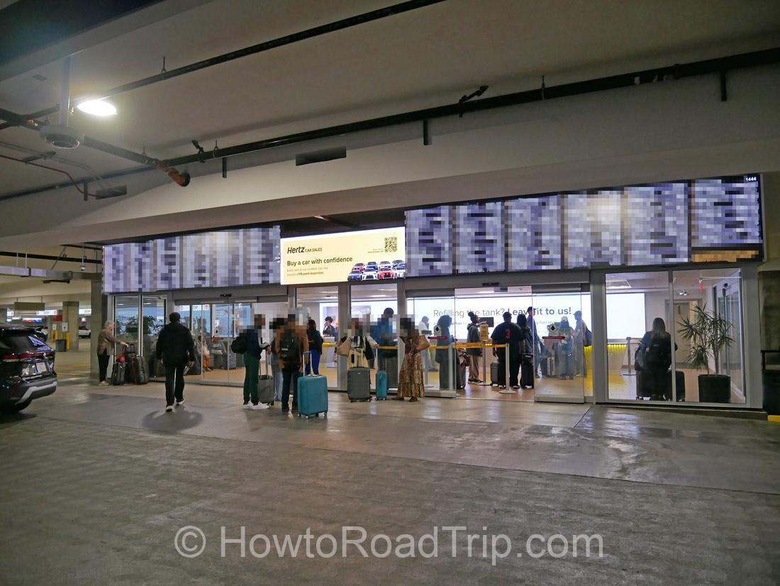 hertz gold counter at lax
