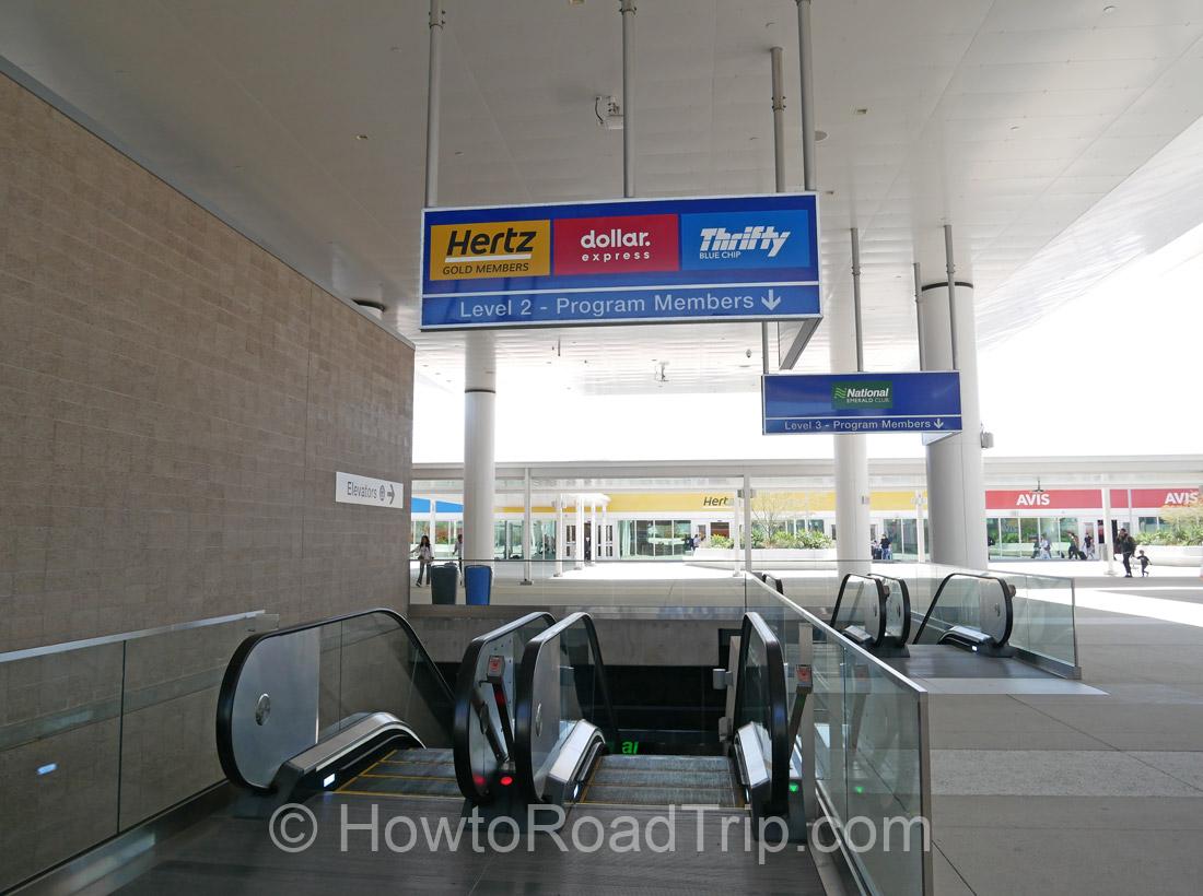 to hertz parking