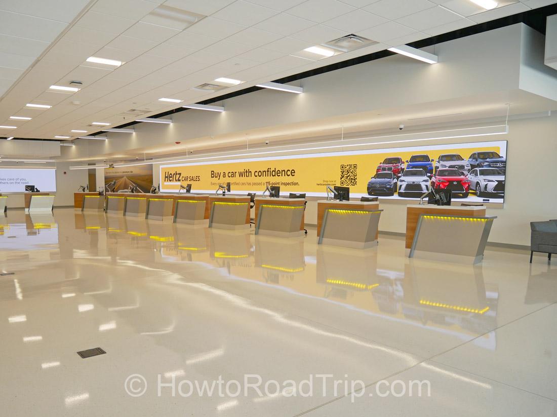 hertz counter at lax