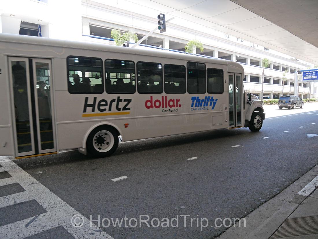 dollar shuttle bus at lax