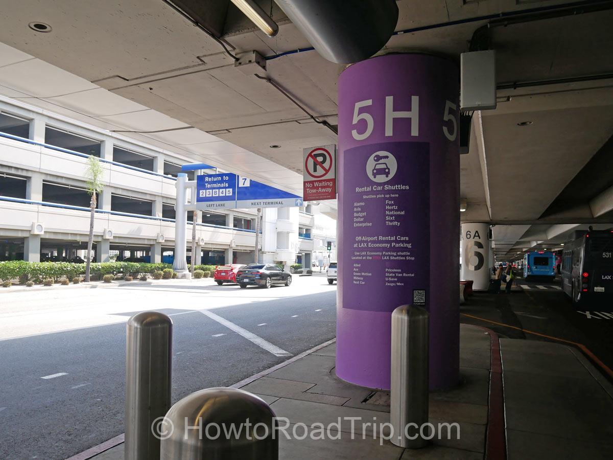 shuttle terminal at lax
