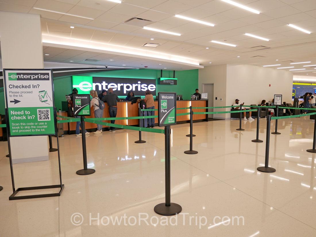 Enterprise counter at LAX