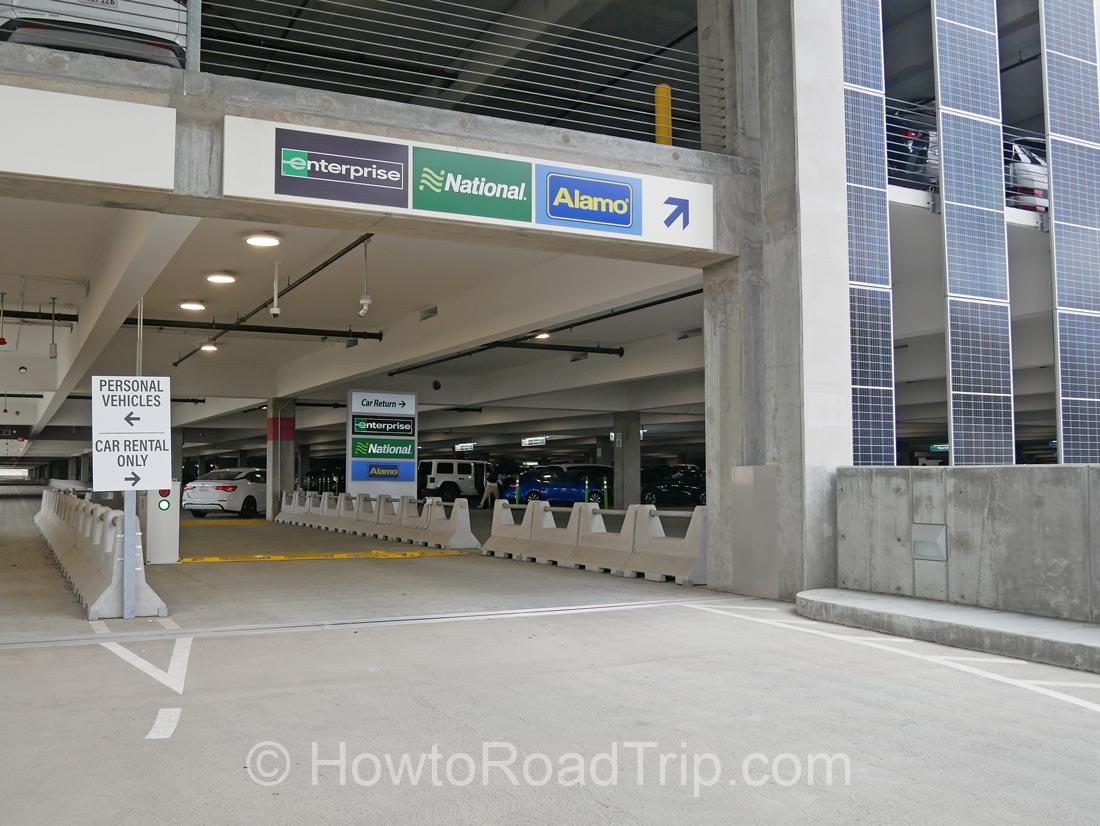 return gate at lax rent a car center